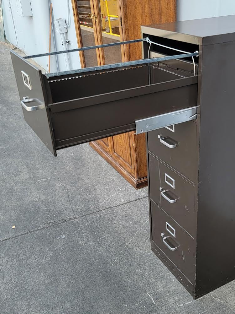Black vertical file cabinet