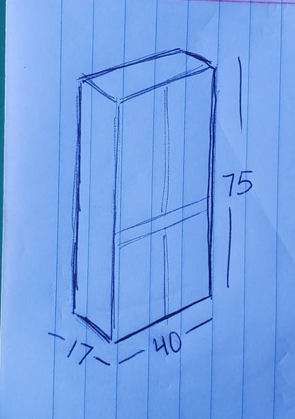 light wood/honey China display cabinet