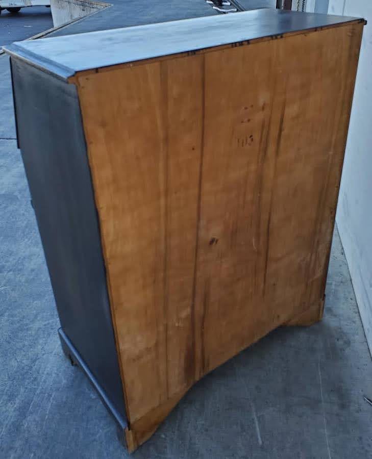 TFI antique/vintage black secretary desk with drawers