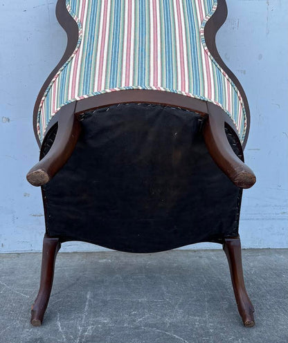 antique/ vintage Victorian style striped chair