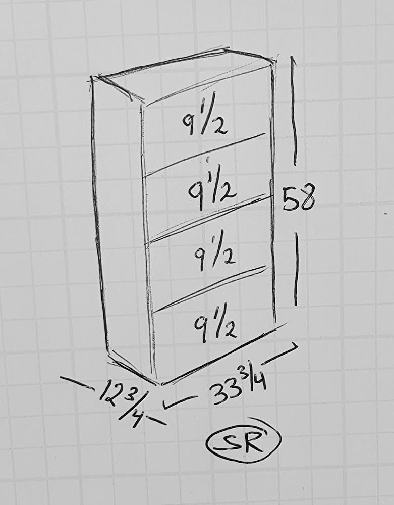Lawyer bookcase cabinet