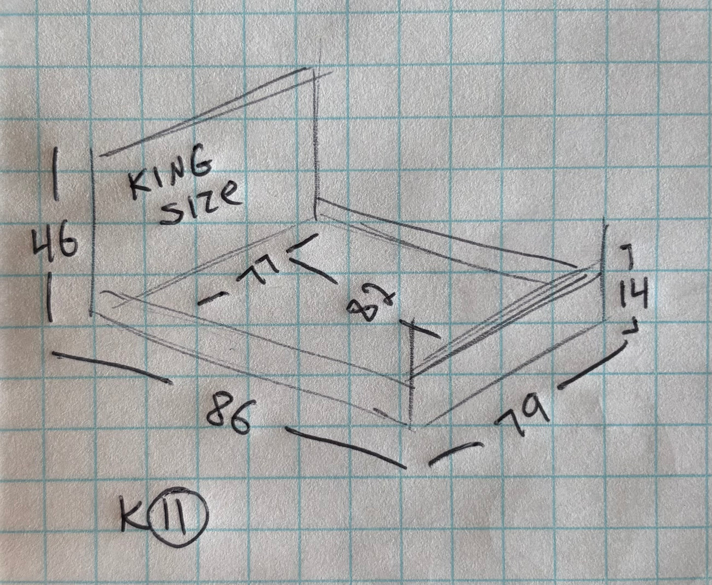 King size sleigh bed frame mobilier bourbon