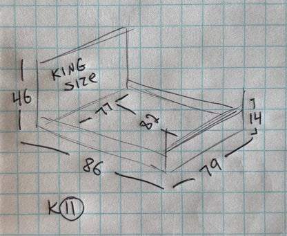 King size sleigh bed frame mobilier bourbon