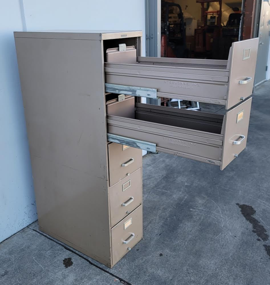 steelcase 5 drawer vertical file cabinet