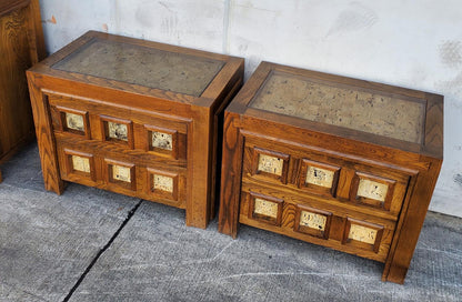2 nightstands/end/side tables mid century modern