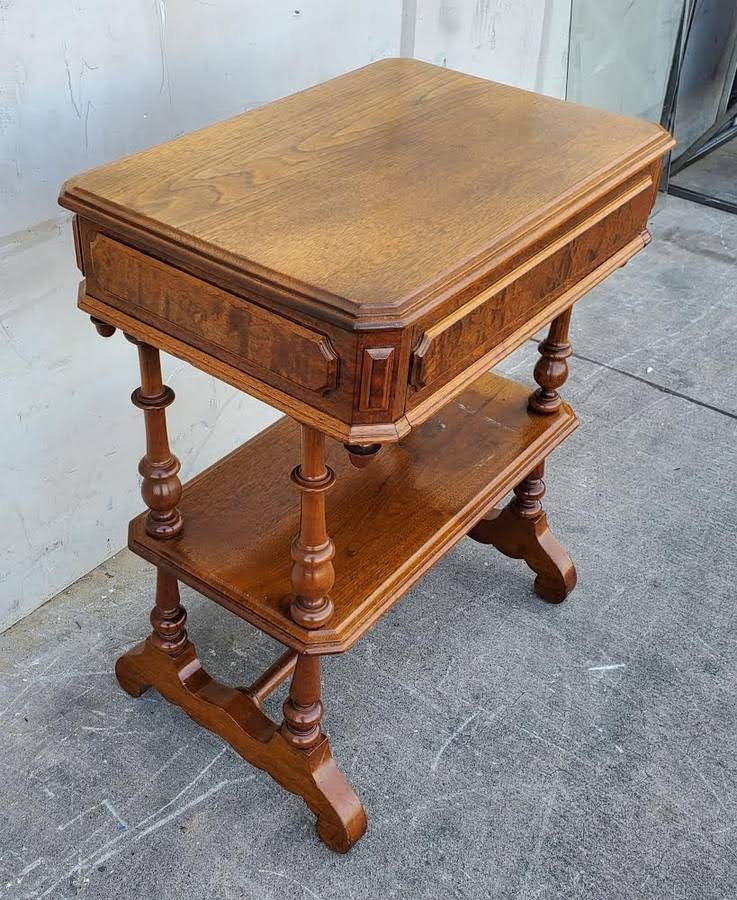 Antique/ vintage Victorian sewing work/library entry table