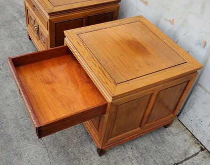 Asian nightstands/end/side tables (2)