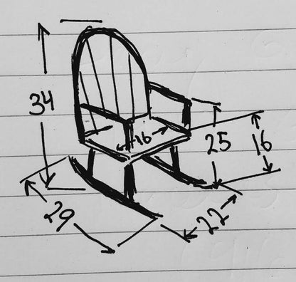 S.Bent&Bros rocking chair light wood