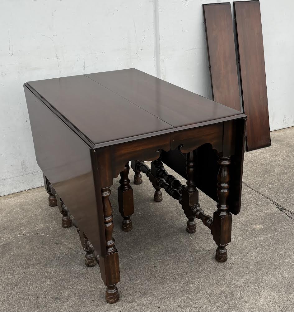 Vintage Drop Leaf With Extension Dining Table