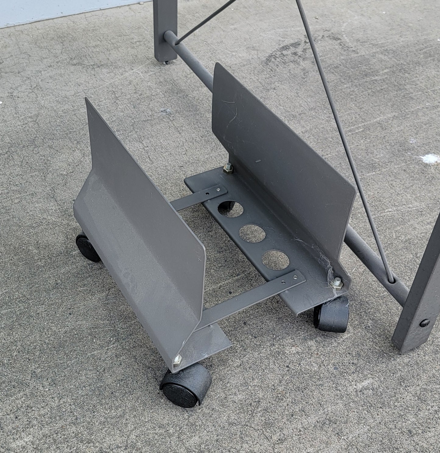 Glass/Metal Computer Desk