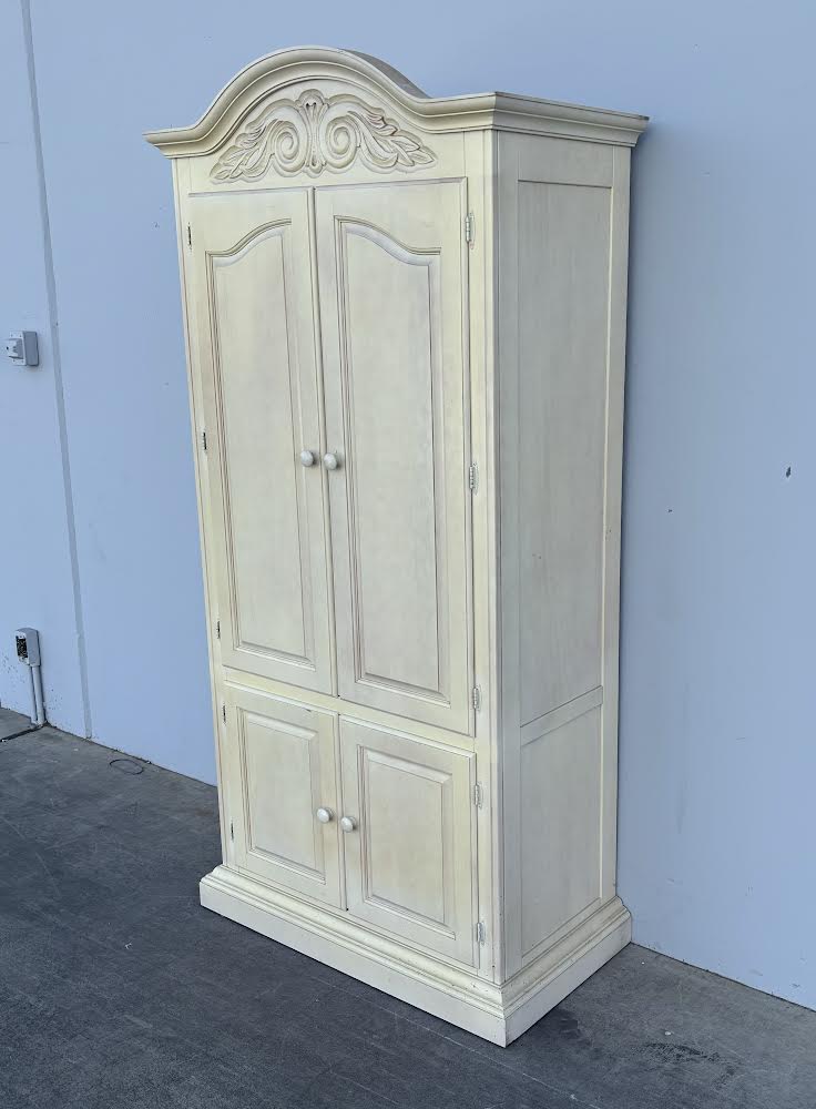 White Antique Armoire