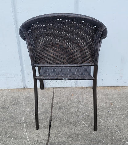 Hampton bay patio/ outdoor wicker/ rattan/ cane chair/ armchair