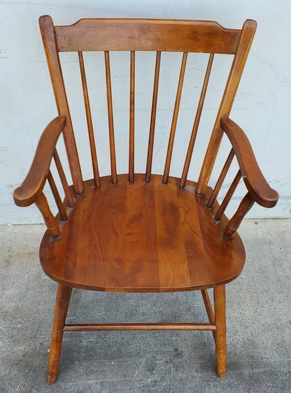 Windsor style fan back armchair
