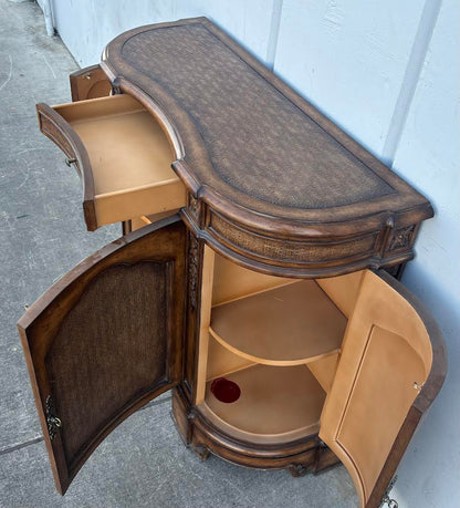 Antique Buffet/Hutch Storage Entryway Table