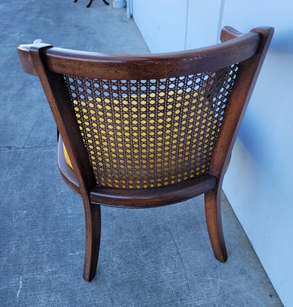 Vintage cane/wicker/ rattan barrel armchair