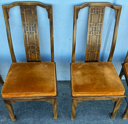 6 Vintage Asian Century Chin Hua Chinoiserie Raymond Sobota Dining Chairs