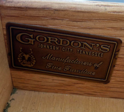 Gordon's Late 20th Century Oak Transitional Console Sofa Table Entry Table