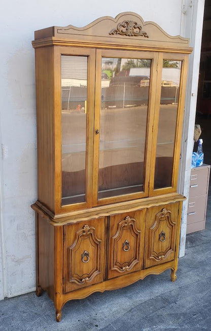 china hutch cabinet french provincial style vintage