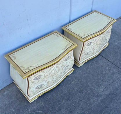 Vintage Drexel Heritage French Provincial 2 Matching Night Stands