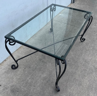 Mid 20th Century Outdoor Indoor Patio Iron Table