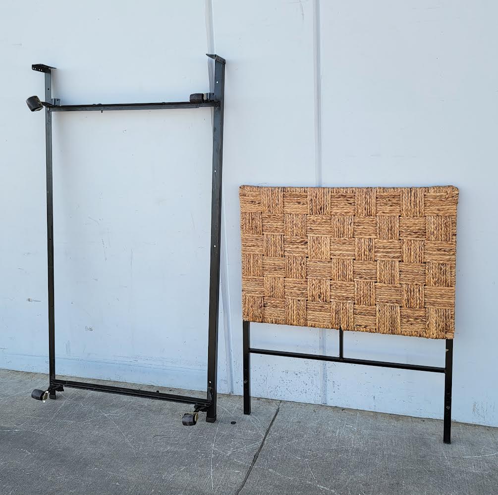Wicker/rattan/cane twin size bed frame