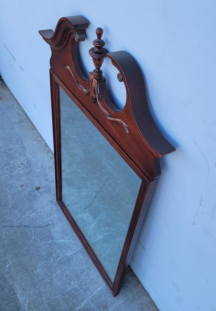 Wall mirror mahogany antique/ vintage