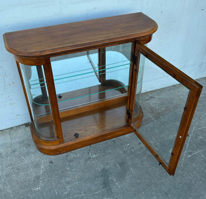 Pulaski Antique Mid Century Amboyna Wood Credenza with Mirror Back