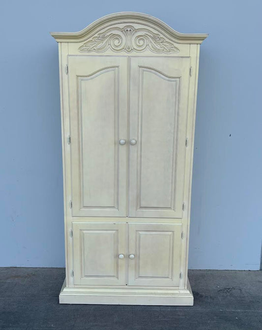 White Antique Armoire