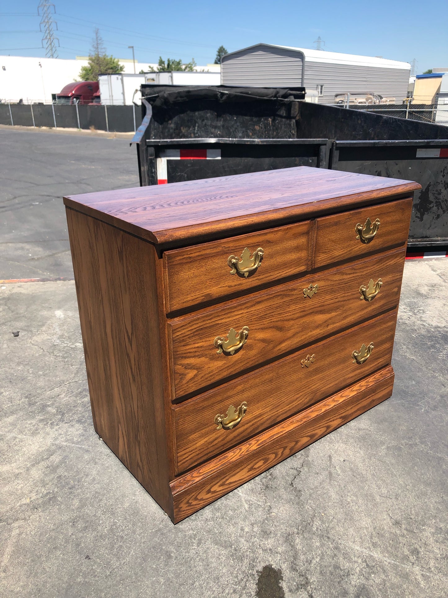 Pennsylvania house dresser/chest of drawers dark wood