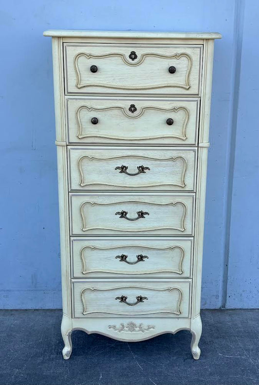 Stanley Vintage Tallboy French Style Chest Dresser jewelry/lingerie