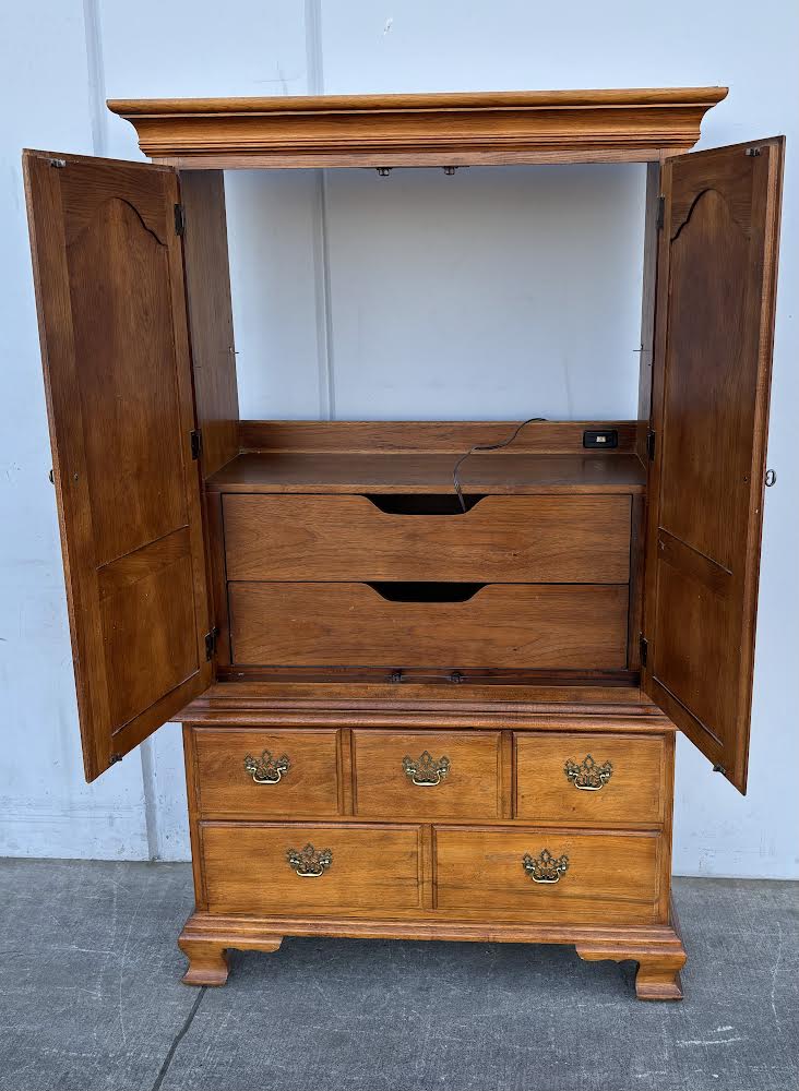 Thomasville Armoire Dresser Chest Solid Wood