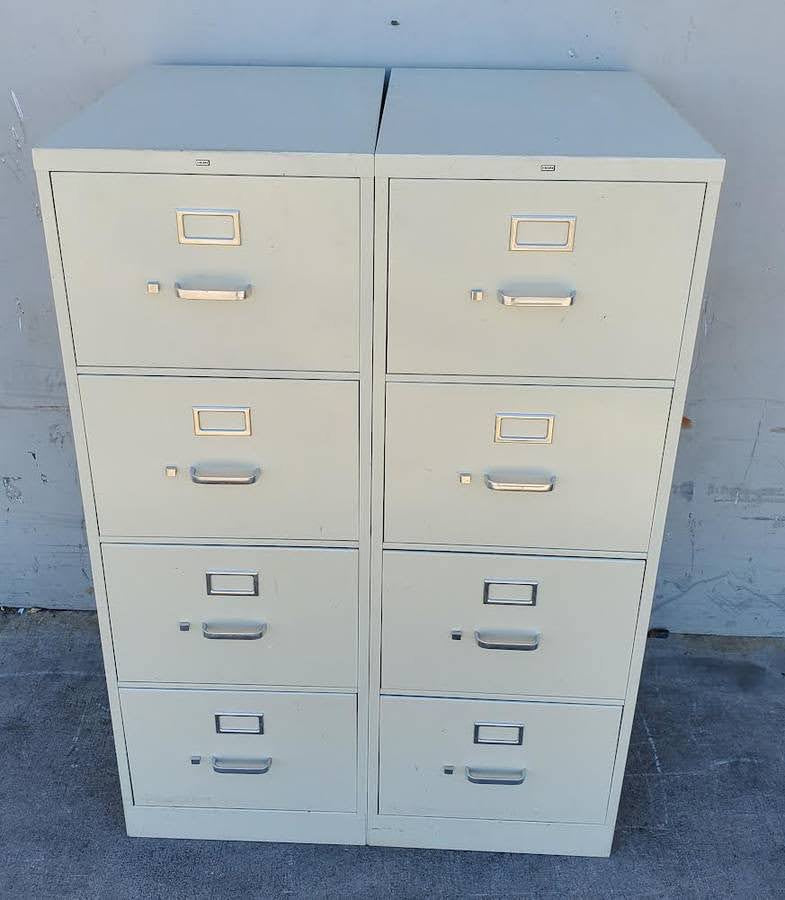 Hon vertical 2 file cabinets 4 drawers