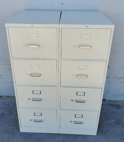 Hon vertical 2 file cabinets 4 drawers