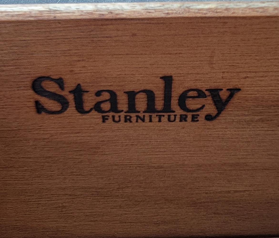 Stanley light wood nightstand/ chest of drawers/ end/side table