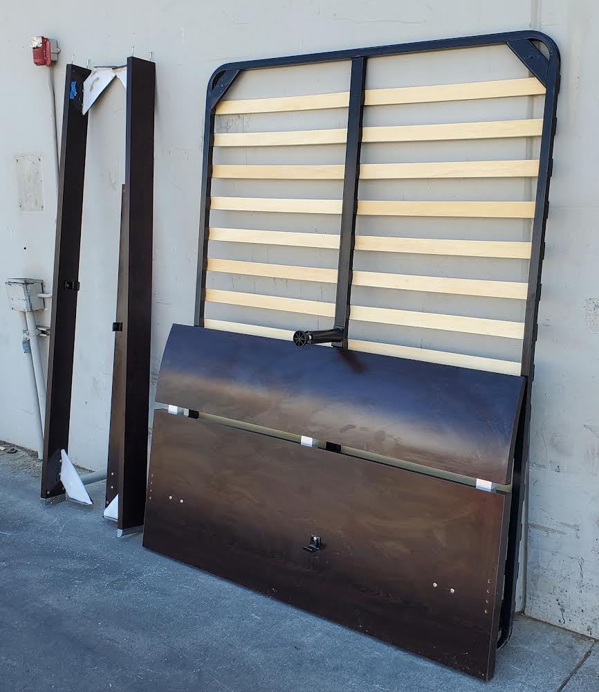 queen size black bed frame