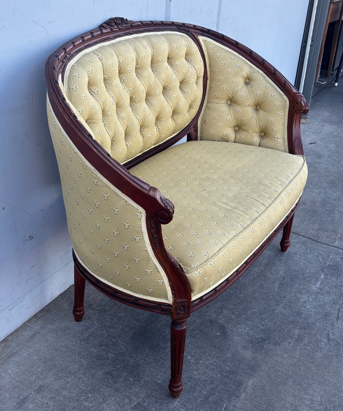 French regency style loveseat/ settee