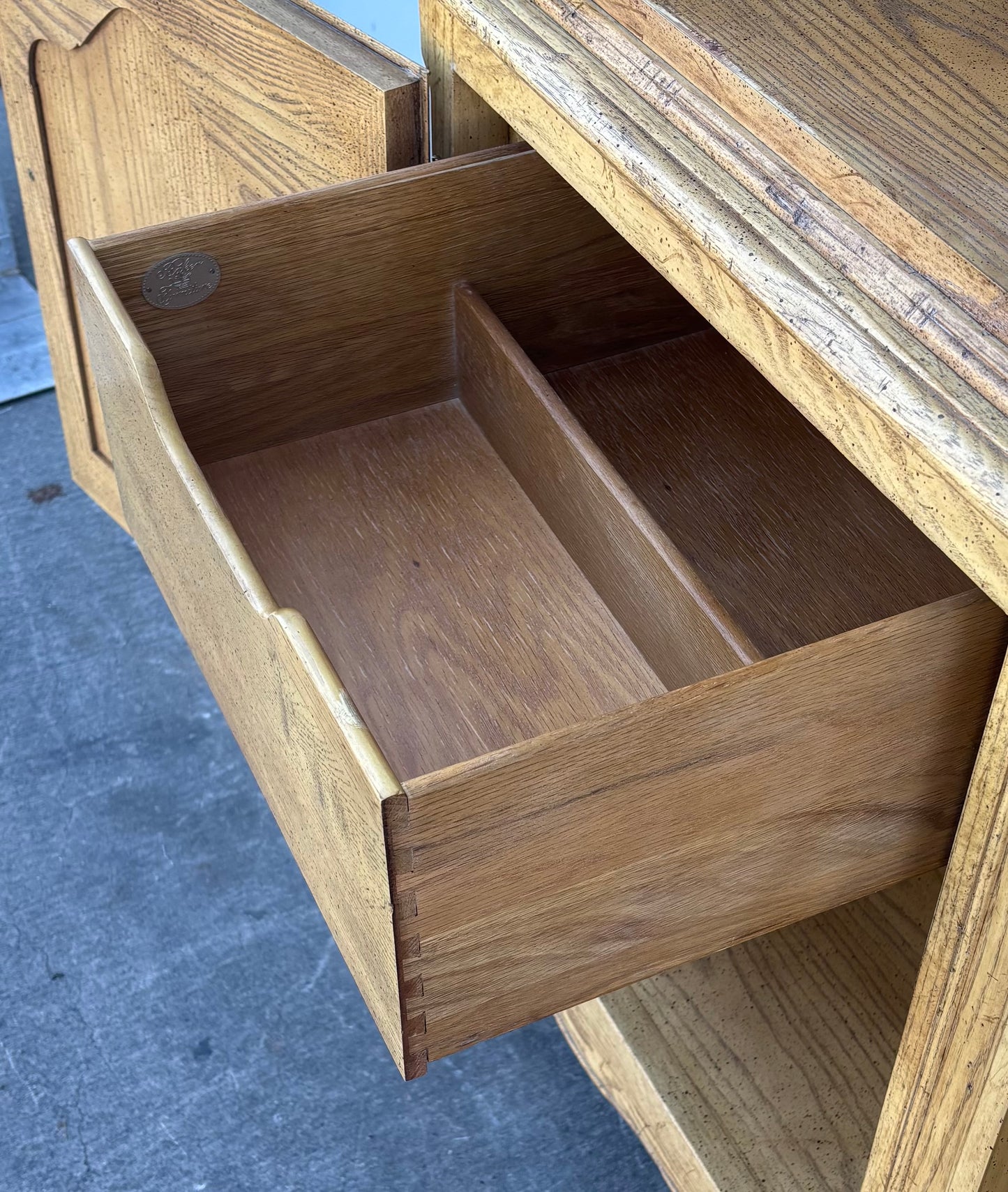 Baker furniture light wood armoire/ wardrobe cabinet entertainment center