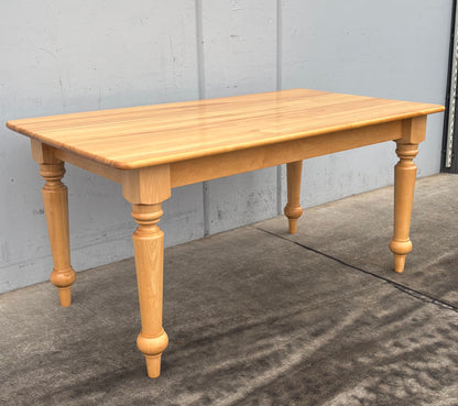 Light wood dining table