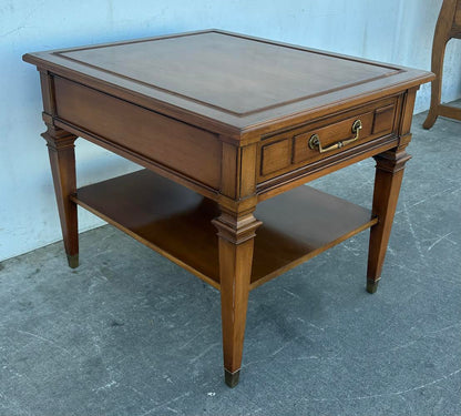 Hekman Vintage 1960s End Table With Drawers
