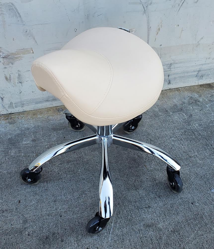 Dr lomilomi rolling saddle seat salon/clinic stool