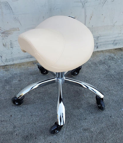 Dr lomilomi rolling saddle seat salon/clinic stool