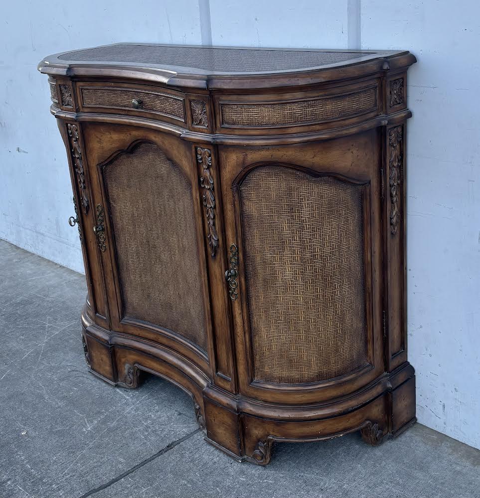 Antique Buffet/Hutch Storage Entryway Table