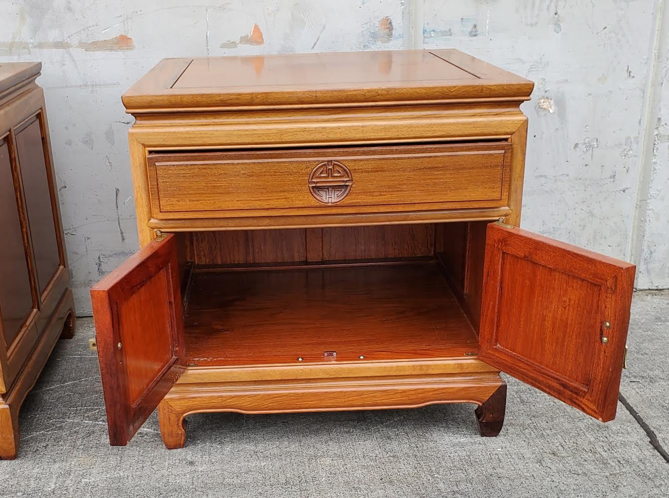 Asian nightstands/end/side tables (2)