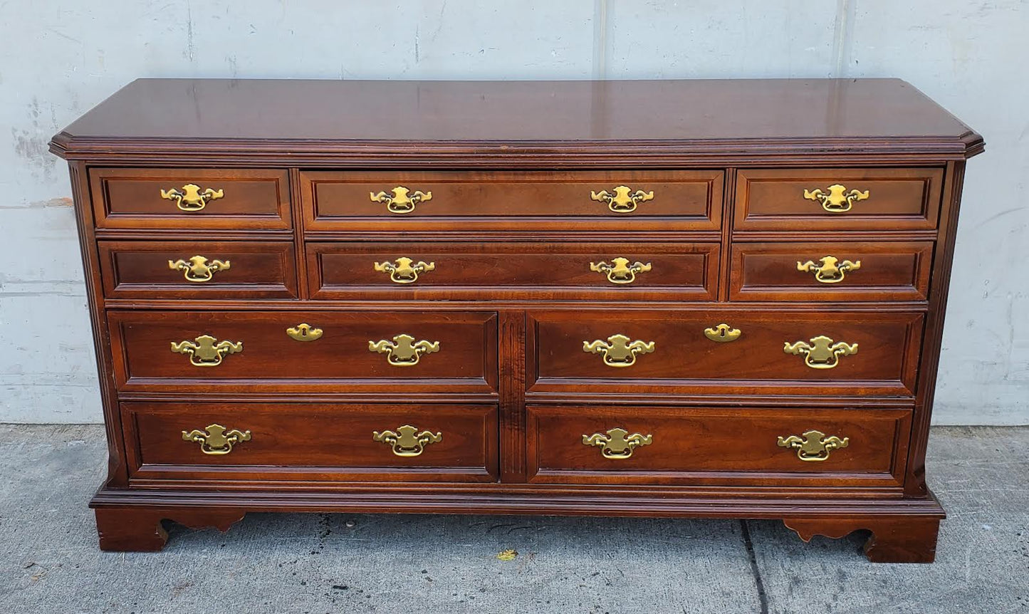 bassett style dresser /sideboard dark wood