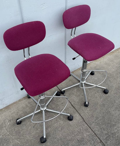 Italian drafting/ bar /counter stools/ chairs MCM
