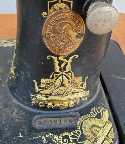 Singer sewing machine table antique