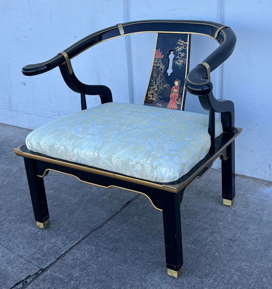 James Mont 1970's Century Lacquer Ming Chair Antique Vintage