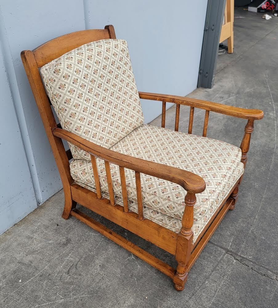 antique/ vintage floral armchair