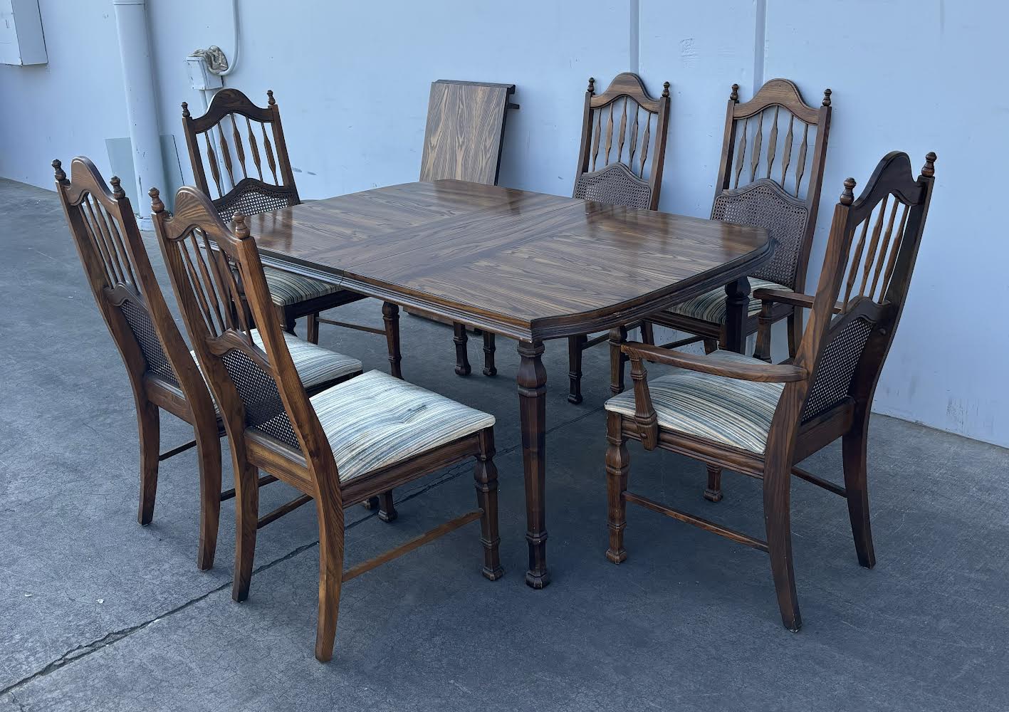 Antique Dining Table with 6 Chairs