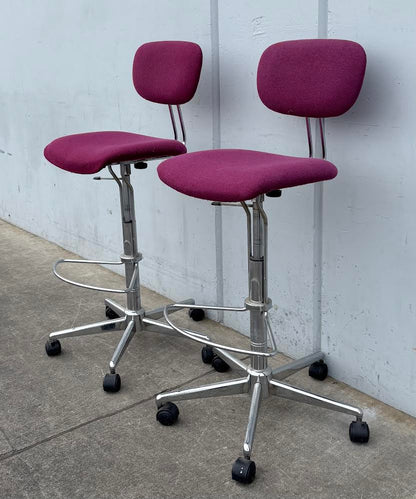 Italian drafting/ bar /counter stools/ chairs MCM